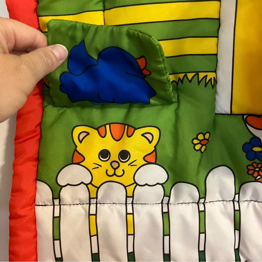 VTG 1990 Fisher-Price Little People Sensory Activity Tummy Time‎ Mat for Babies